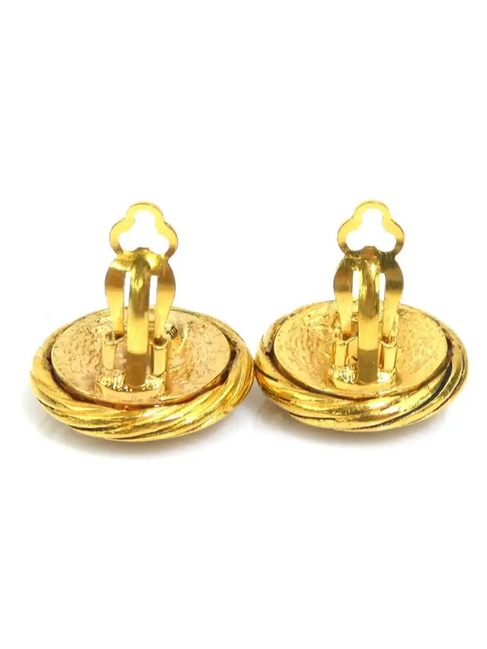 Auth Chanel Vintage Cc Logo Clip On #303074C31B